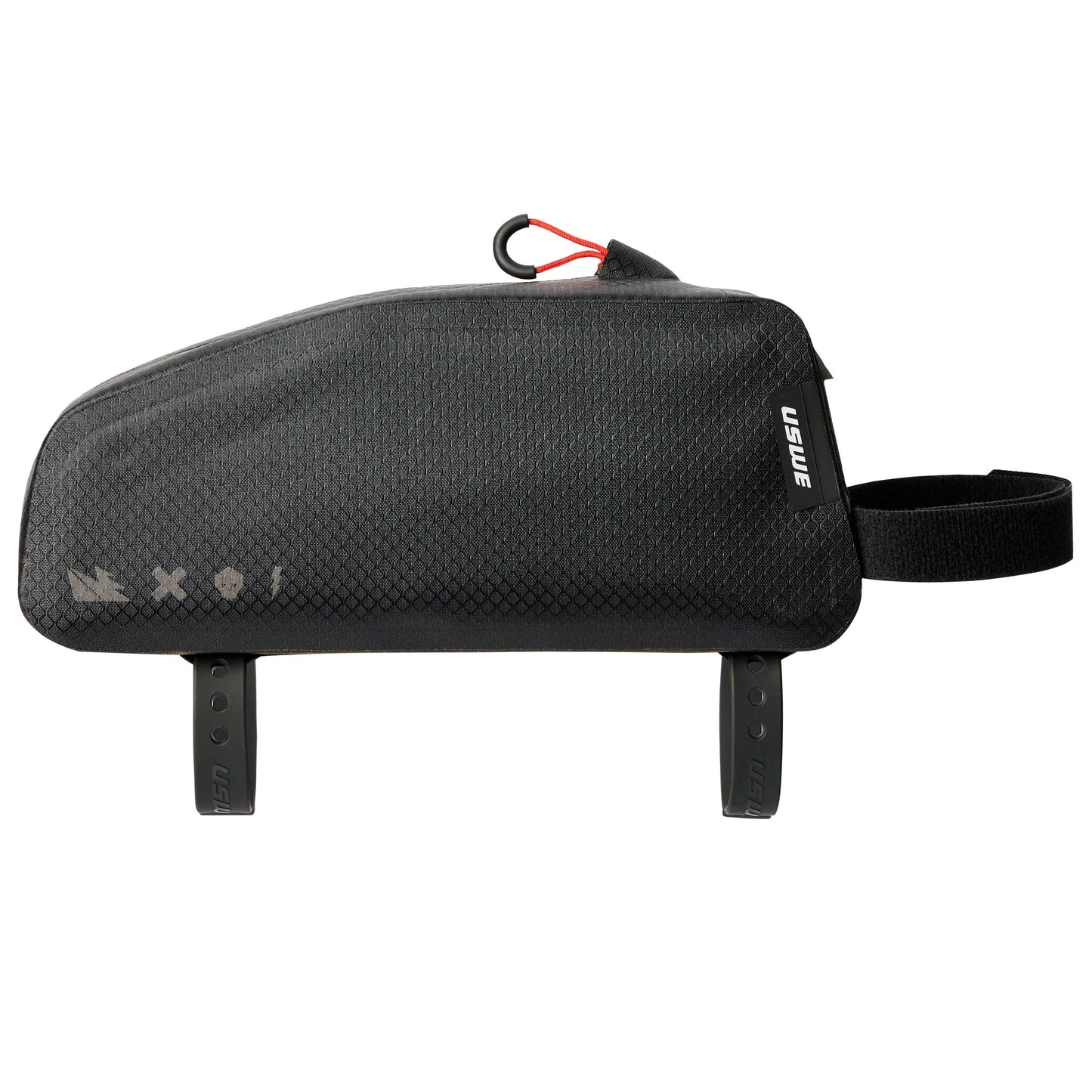 USWE TOP TUBE ZIPPERED frametas 1,2 l zwart