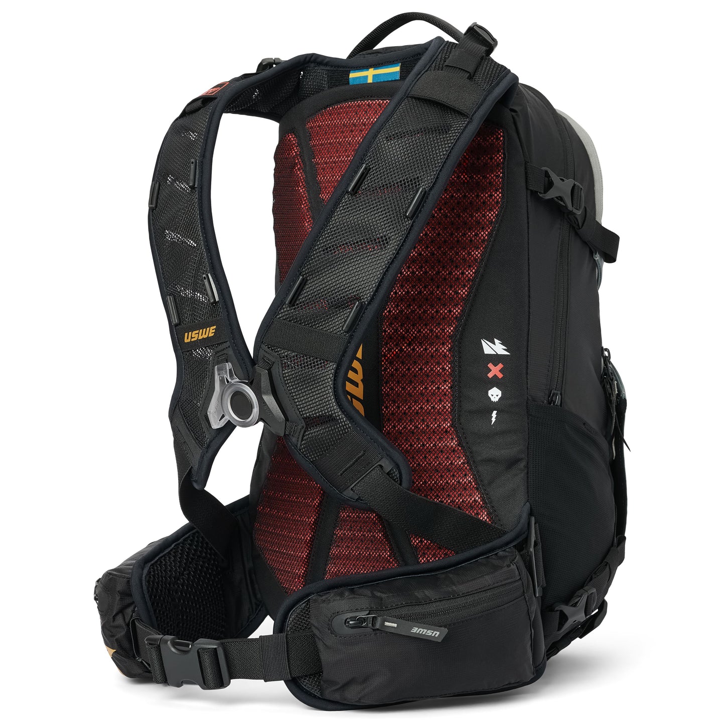 USWE WATT E-BIKE-rugzak 25 l, zwart