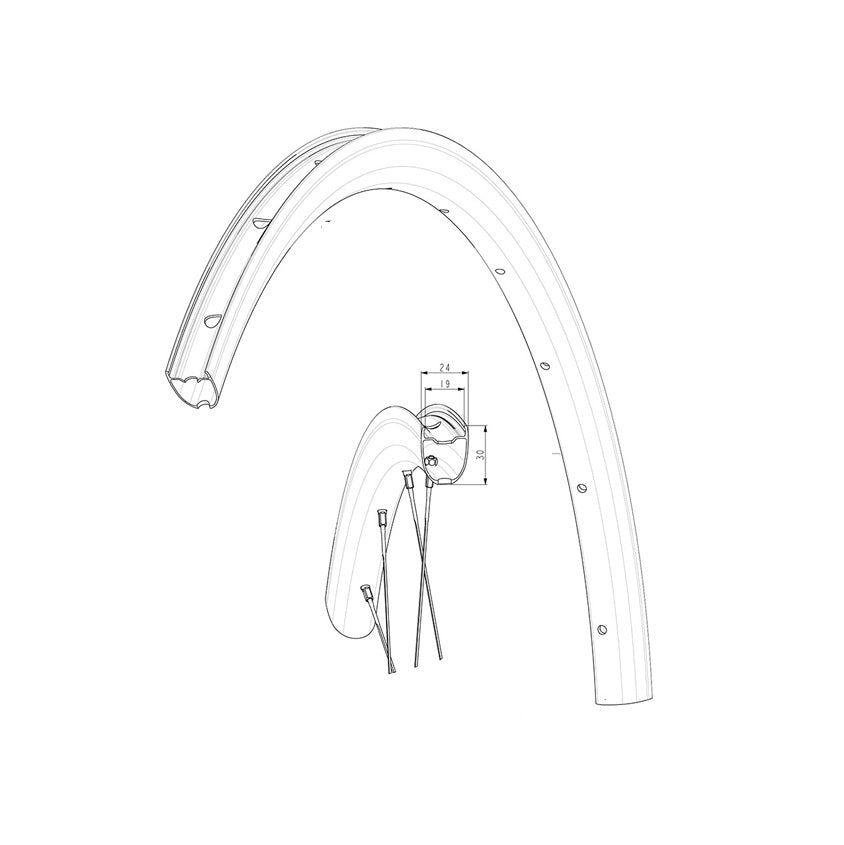 Kit Jantes Av/Ar MAVIC KSYRIUM 30 Disc 2024