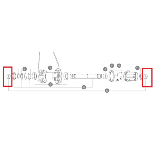 Adaptateur pour Roue Arrière MAVIC YELL BOOST Self Adjust 12x148mm