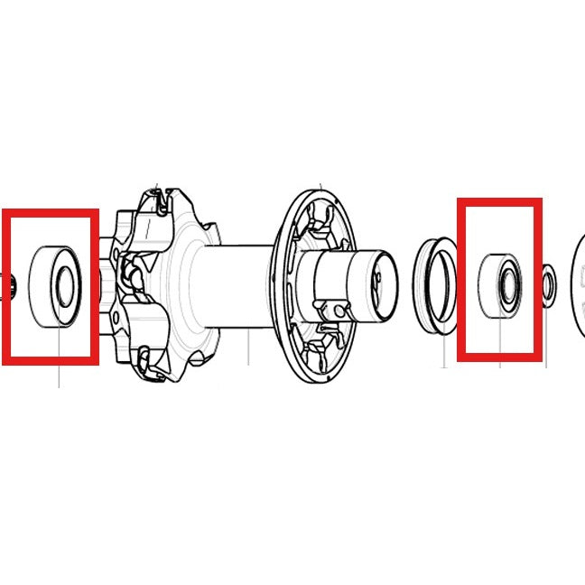MAVIC ACHTERNAAFLAGERS 9X22X7 (B9) + 12X28X8 (6001) 2015