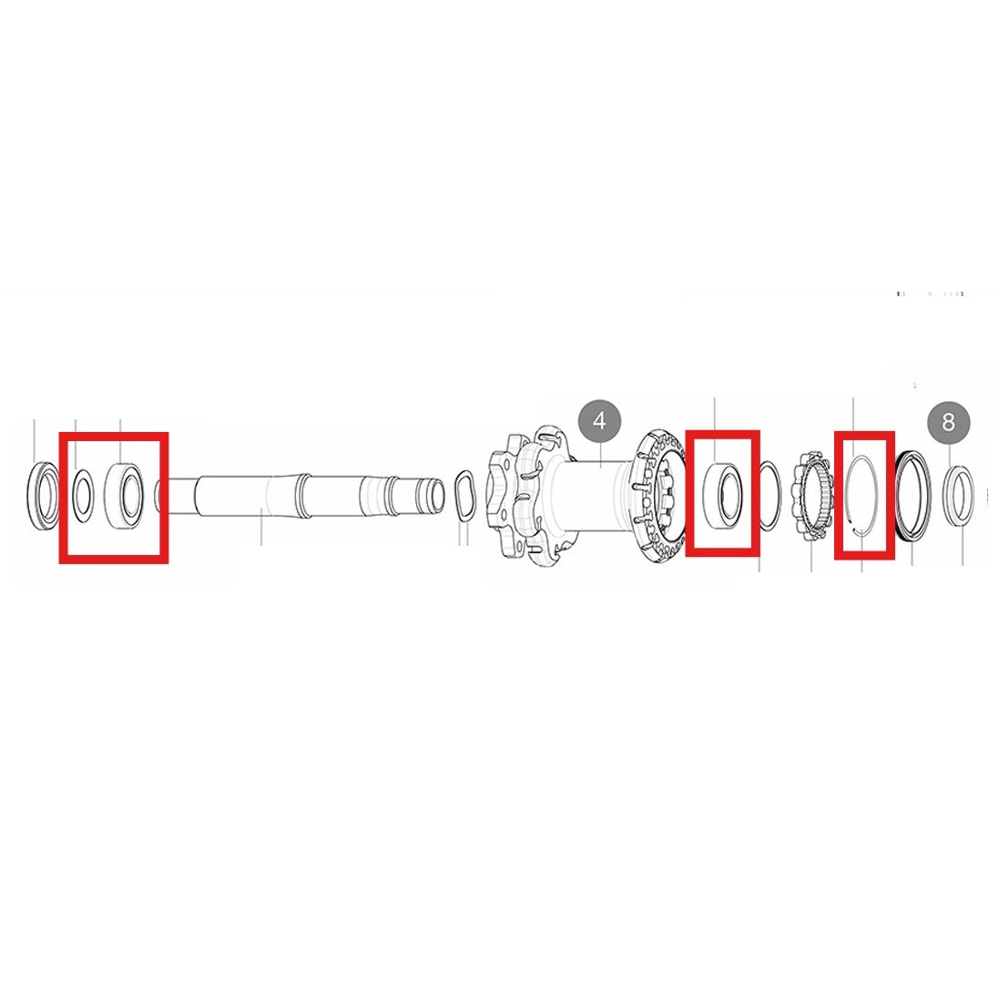 KIT LAGERS MAVIC ID360 15X28X7 (61902) + 17X28X7