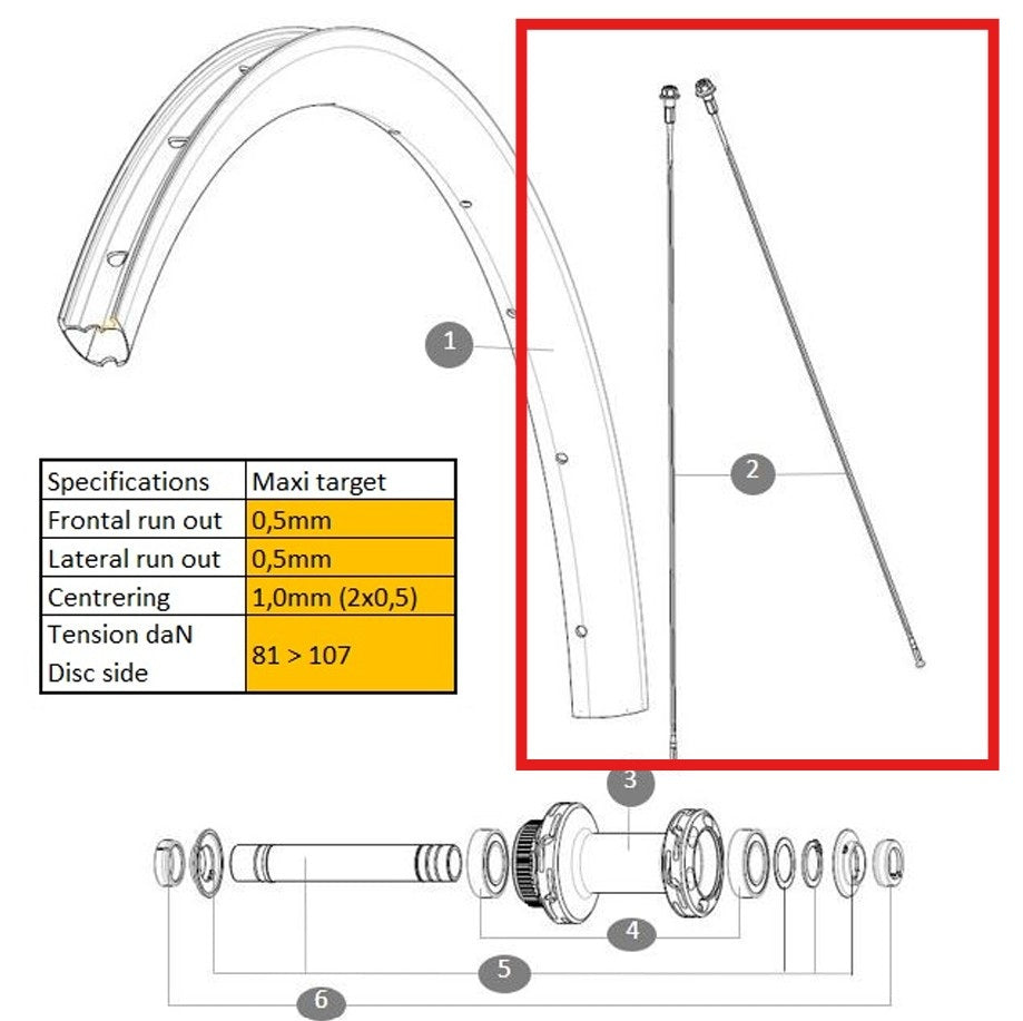 KIT 12 VOOR/ACHTER COSMIC SL 32 DISC BUTTED ROESTVRIJ SPAAK 284MM + STALEN NIPPEL + RING