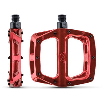 Platte Pedalen DMR V8 Rood