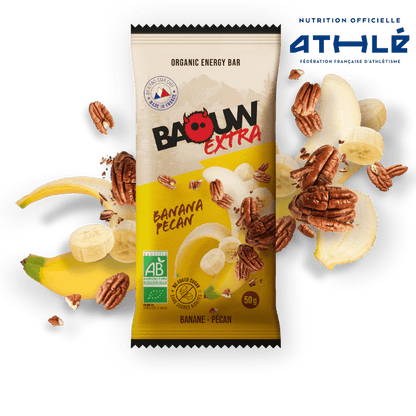 Energiereep BAOUW BIO EXTRA Banaan-Pecan (50g)