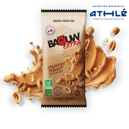 BAOUW BIO EXTRA Cacahuète Crunchy Energiereep (50g)