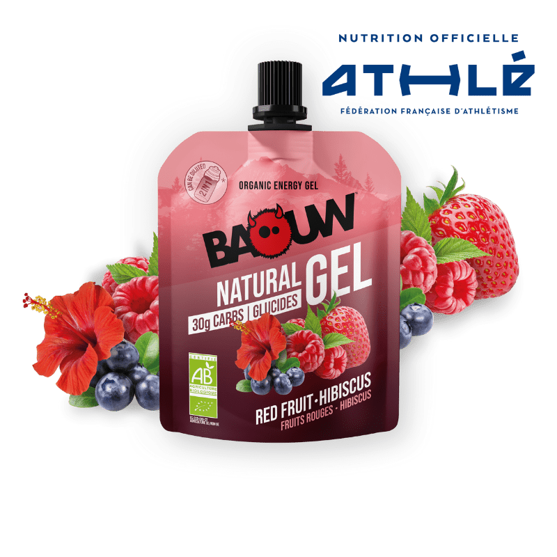 Gel Énergétique BAOUW BIO Fruits Rouges-Hibiscus (85g)