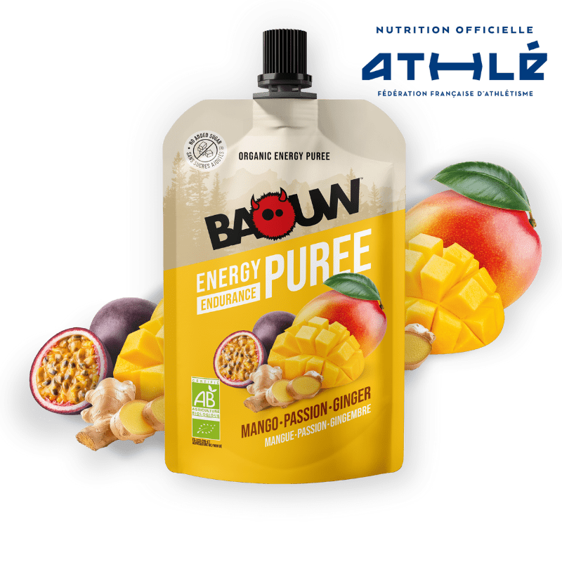 BAOUW Biologisch Recept Mango/Passie/Gember Energiepuree (90g)