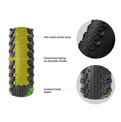 Band VITTORIA TERRENO T30 FINE LOOSE Gravel Endurance Tubeless Ready Soepel Zwart