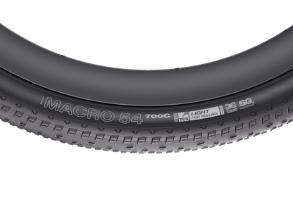 WTB MACRO 54-band zwart - opschrift op de zijwand