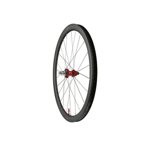 Roue arrière HOPE RX40 700C carbone, moyeu Pro 5 Rouge