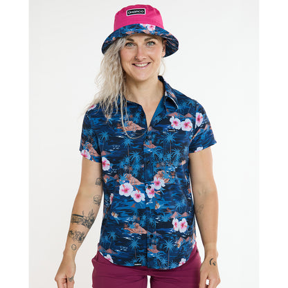 Chemise Technique DHARCO TECH PARTY OASIS Femme Bleu