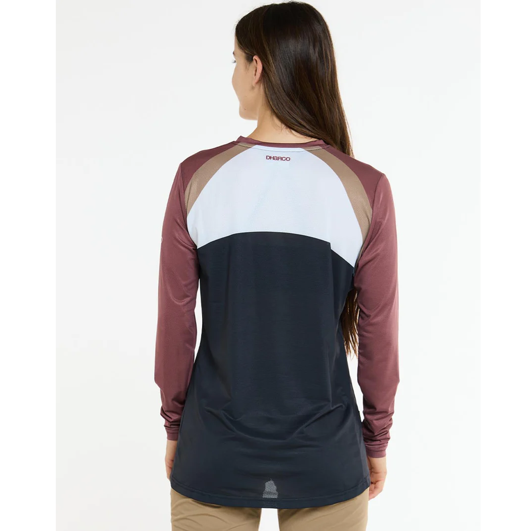 Maillot DHARCO RACE LOTUS Manches Longues Femme Noir/Bronze