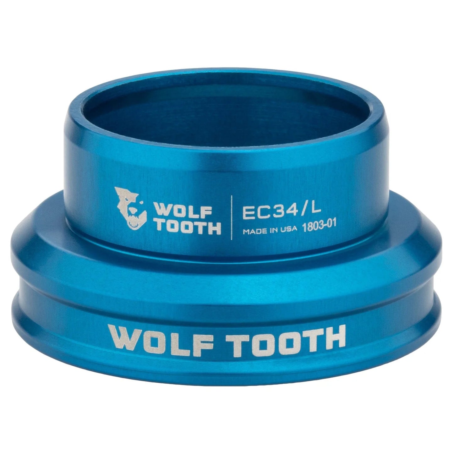 Lage balhoofdkom voor extern balhoofdstel WOLF TOOTH PERFORMANCE 1"1/8 EC34 Blauw