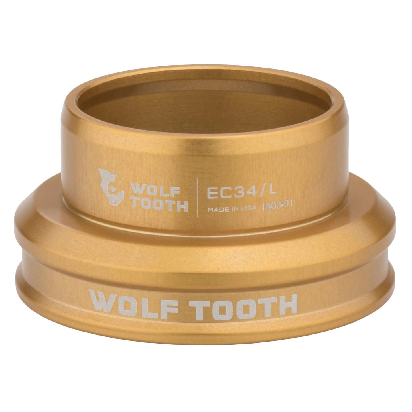 Lage balhoofdkom voor extern balhoofdstel WOLF TOOTH PERFORMANCE 1"1/8 EC34 Goud