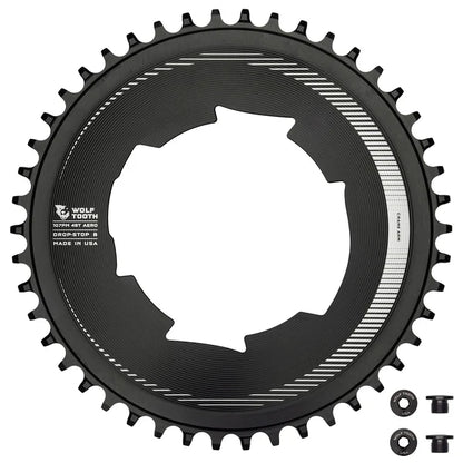 Mono Kettingblad 12/13V WOLF TOOTH AERO Sram 107mm Vermogensmeter