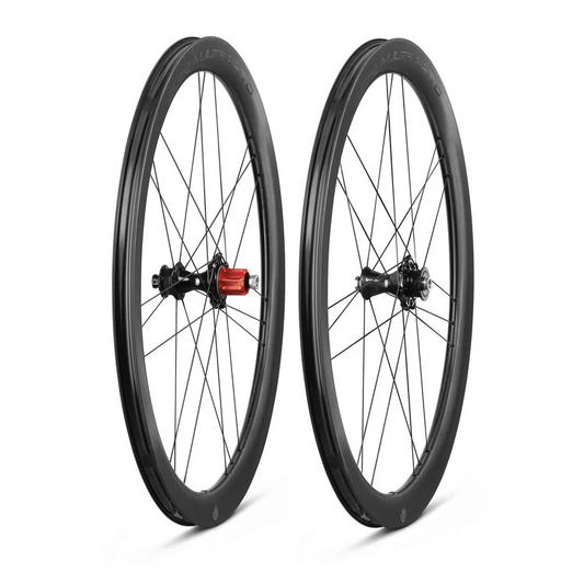 Paar CAMPAGNOLO BORA ULTRA WTO 45 DB 2WF C23 Wielen Chroom
