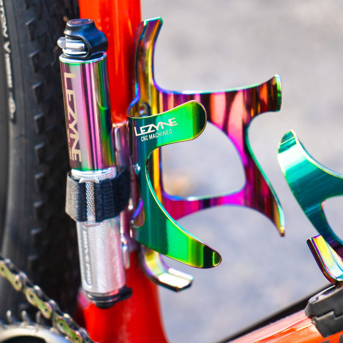 LEZYNE CNC aluminium bidonhouder metallic Neo