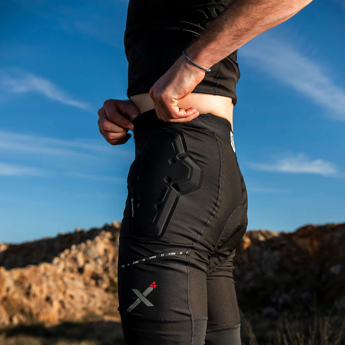 G-FORM PRO-X4 Beschermende Korte Broek Zwart
