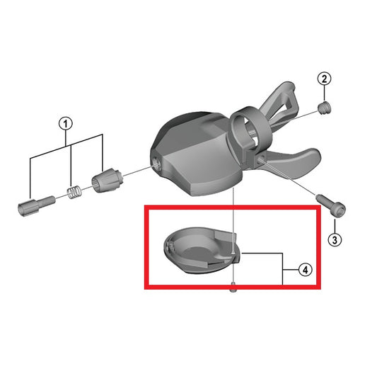 SHIMANO U4000 rechter hendelafdekking