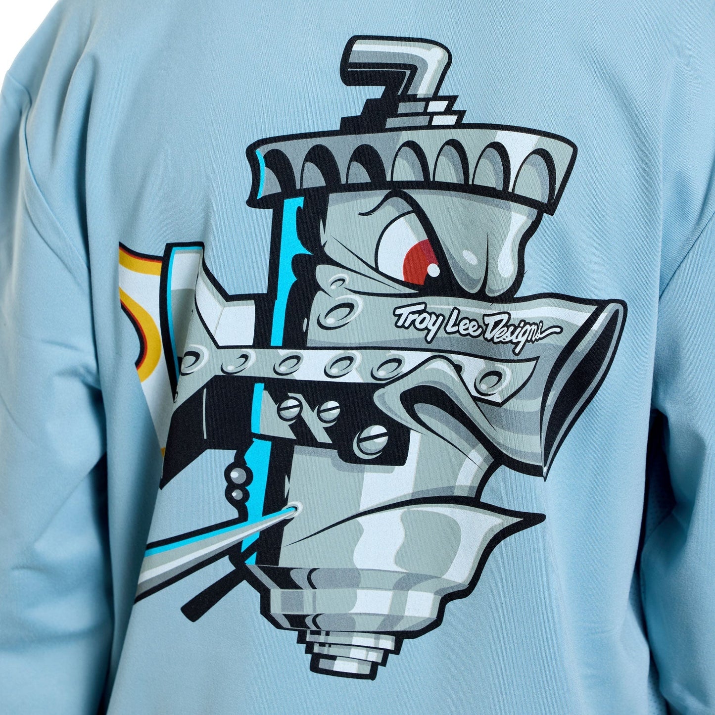 TROY LEE DESIGNS RUCKUS RIDE CARBS Junior Lange Mouw Jersey Blauw
