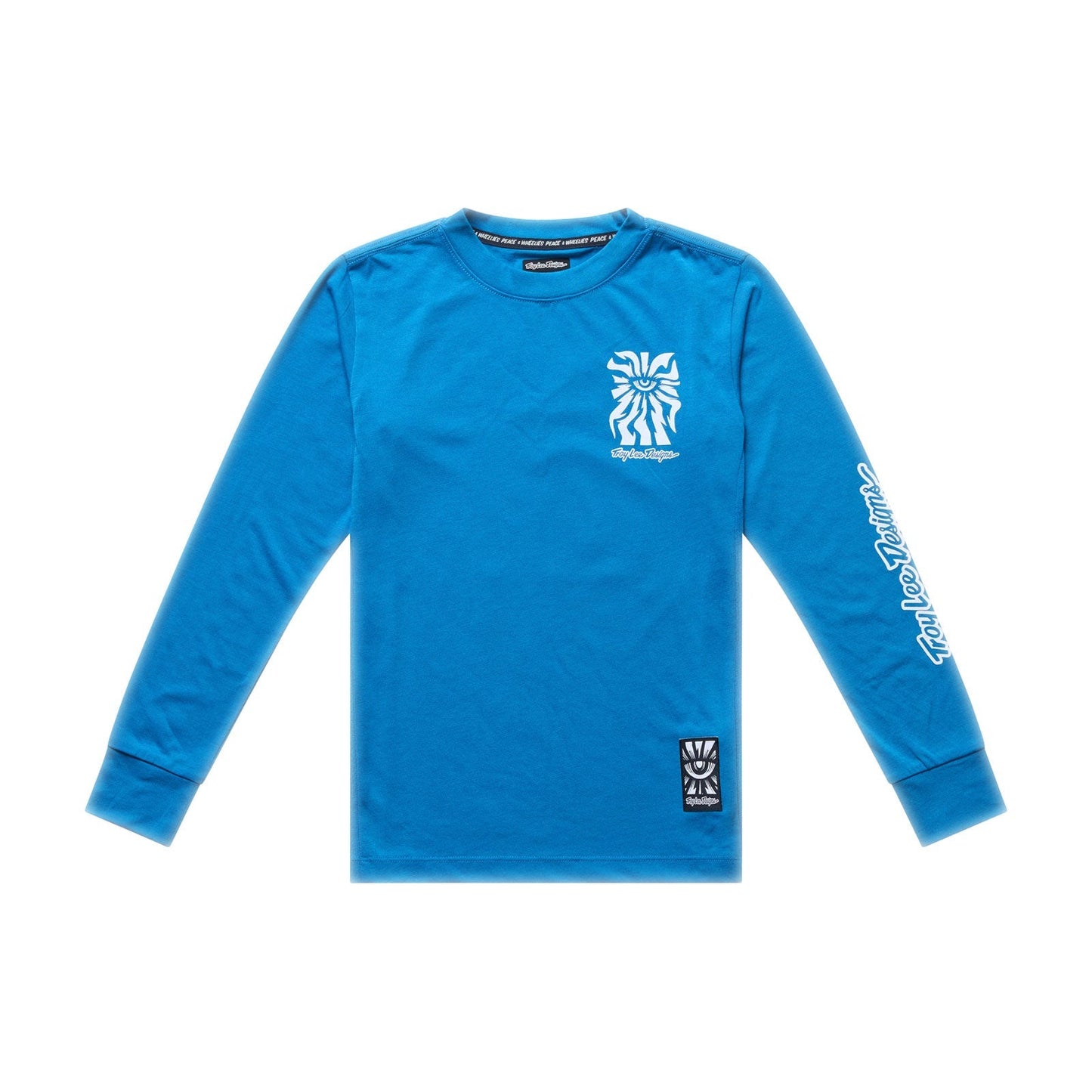 TROY LEE DESIGNS SKYLINE RIDE ONE EYE AERO Junior Lange Mouw Jersey Blauw