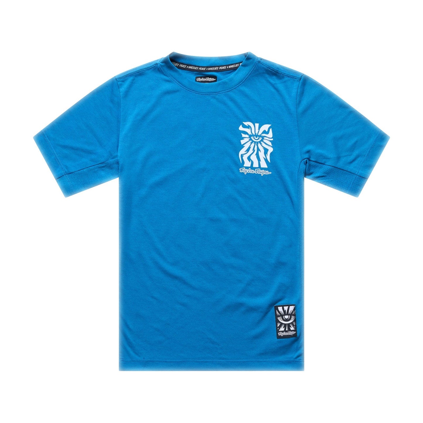 TROY LEE DESIGNS SKYLINE RIDE ONE EYE AERO Junior Trui met korte mouwen Blauw