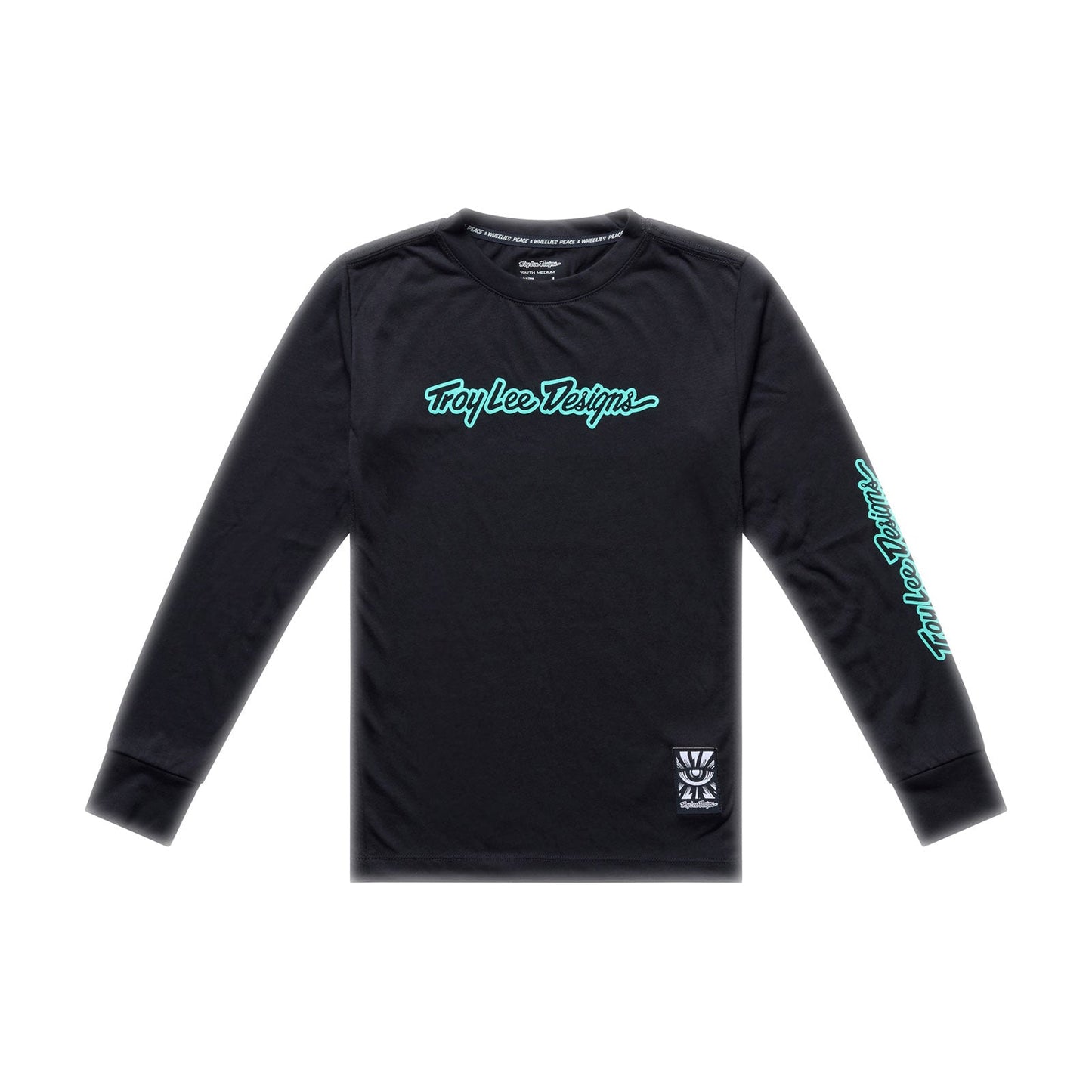 TROY LEE DESIGNS SKYLINE RIDE SIGNATURE Junior Lange Mouw Jersey Zwart/Groen