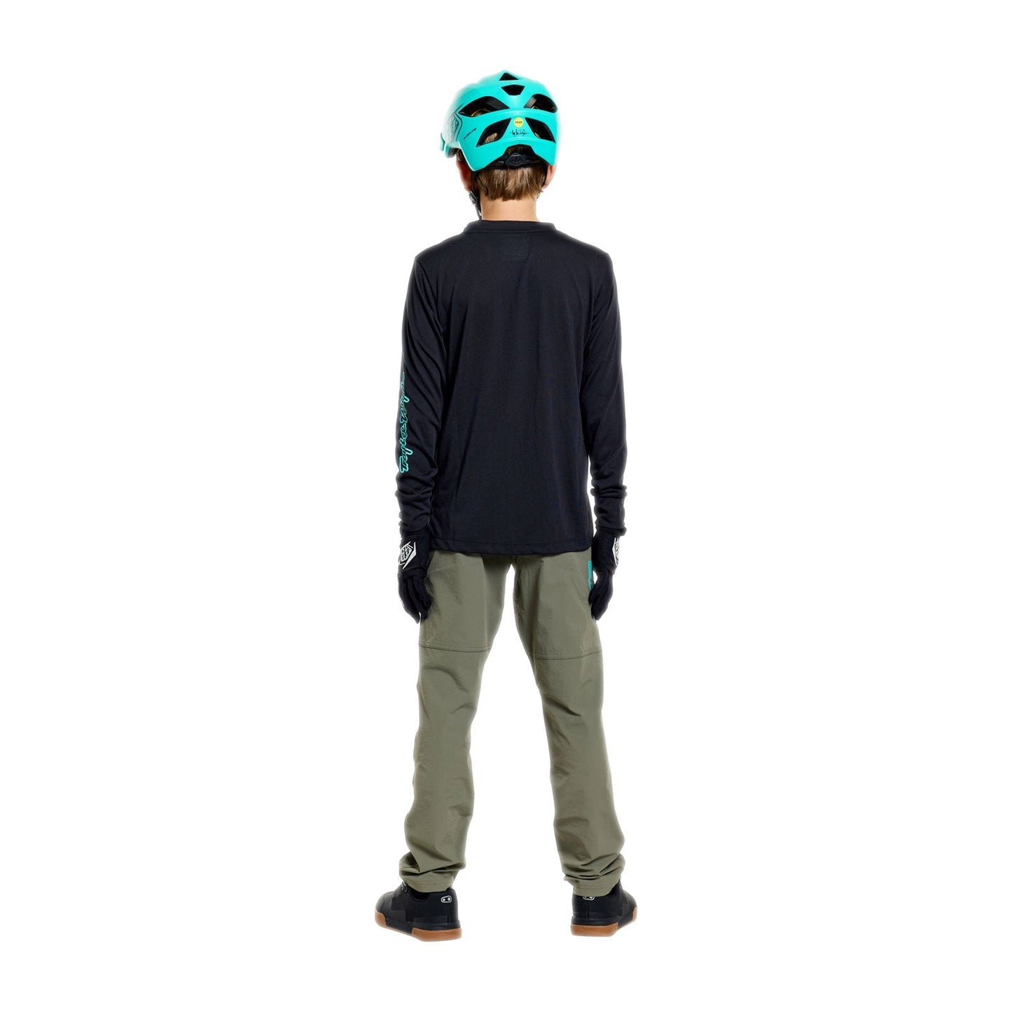 TROY LEE DESIGNS SKYLINE RIDE SIGNATURE Junior Lange Mouw Jersey Zwart/Groen