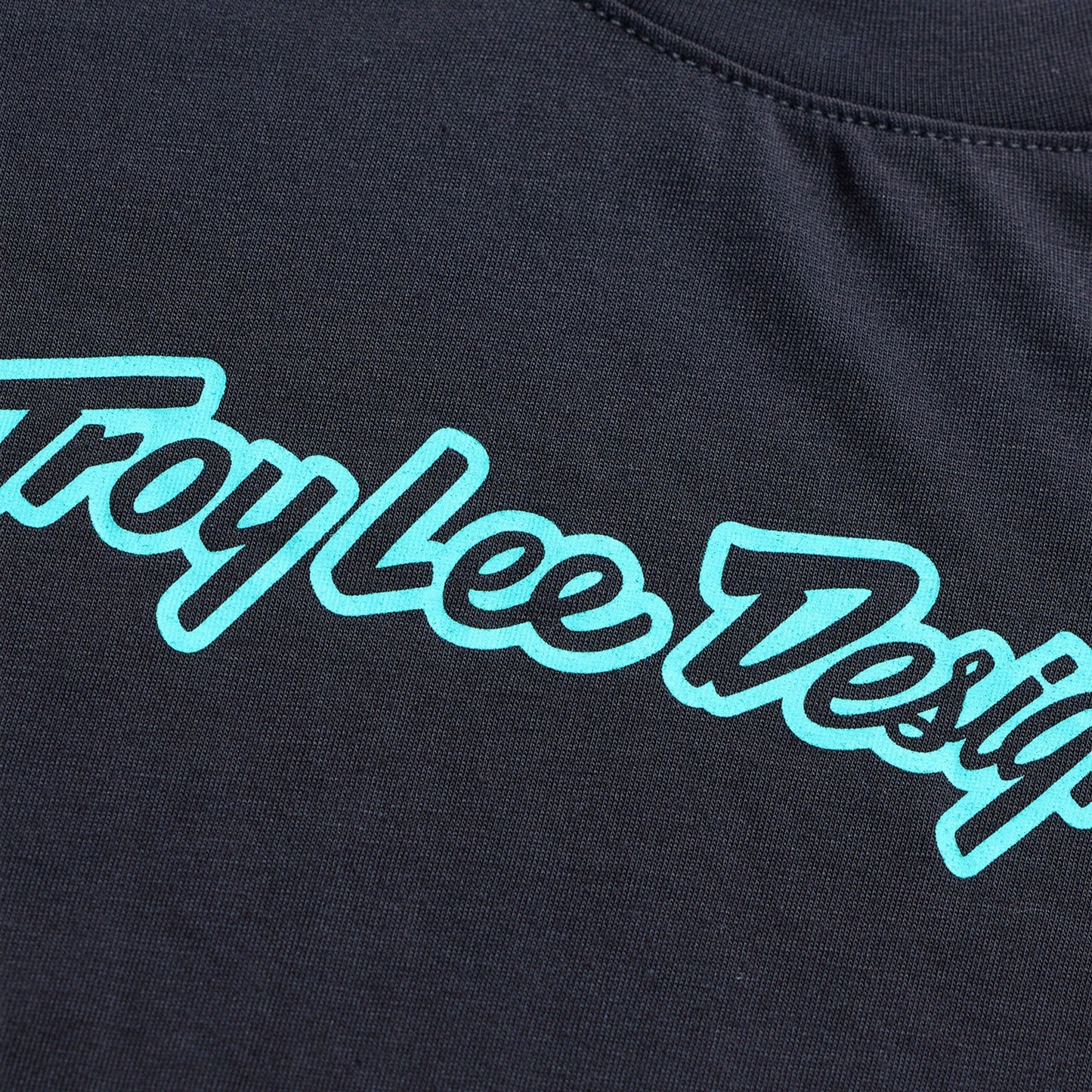 TROY LEE DESIGNS SKYLINE RIDE SIGNATURE Junior Trui met korte mouwen Zwart/Turkoois