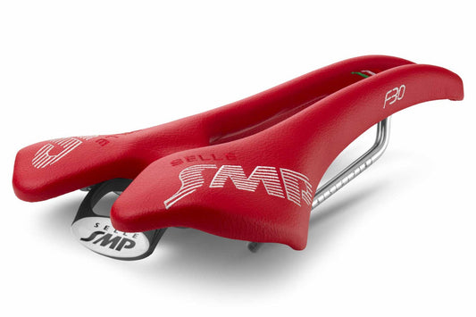 Selle SMP F30 Largeur 149mm Rails Inox Rouge