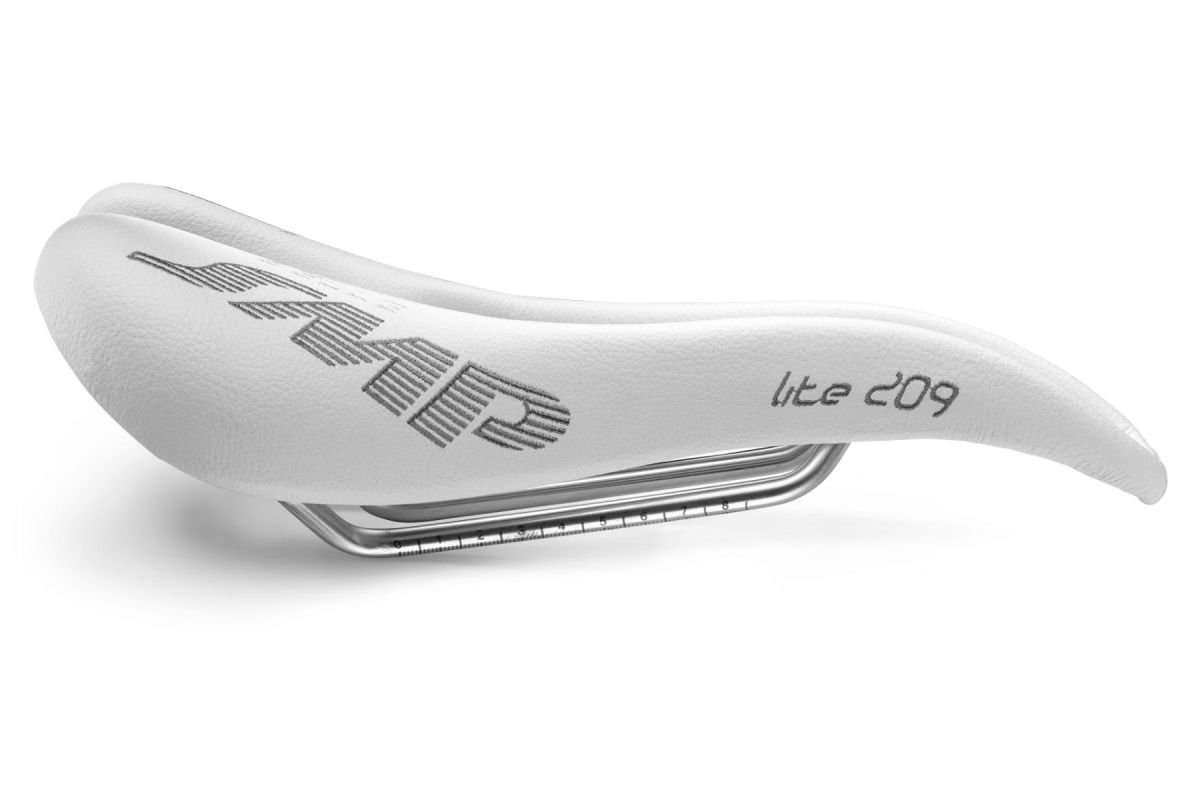 Selle SMP LITE 209 Largeur 139mm Rails Inox Blanc