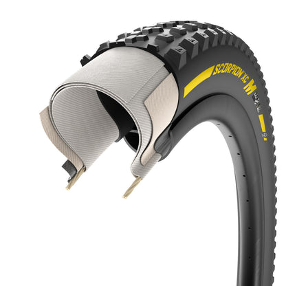 Band PIRELLI SCORPION RACE XC M ProWall 29x2.40 Tubeless Ready Soepel Zwart/Geel Team Edition