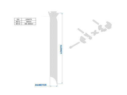 Zadelboom RITCHEY WCS ONE-BOLT Recht