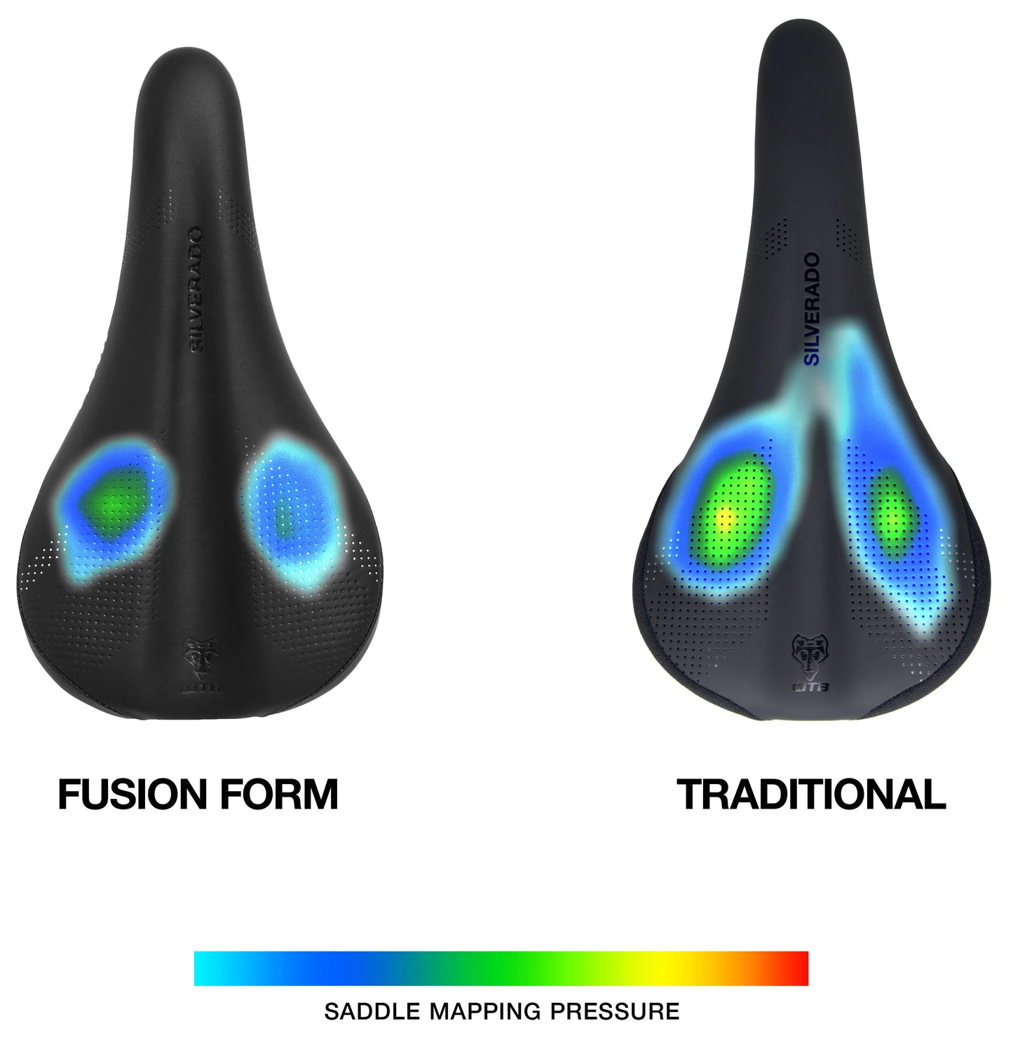 WTB ZILVERADO FUSION FORM 142mm Staal Rails Zadel