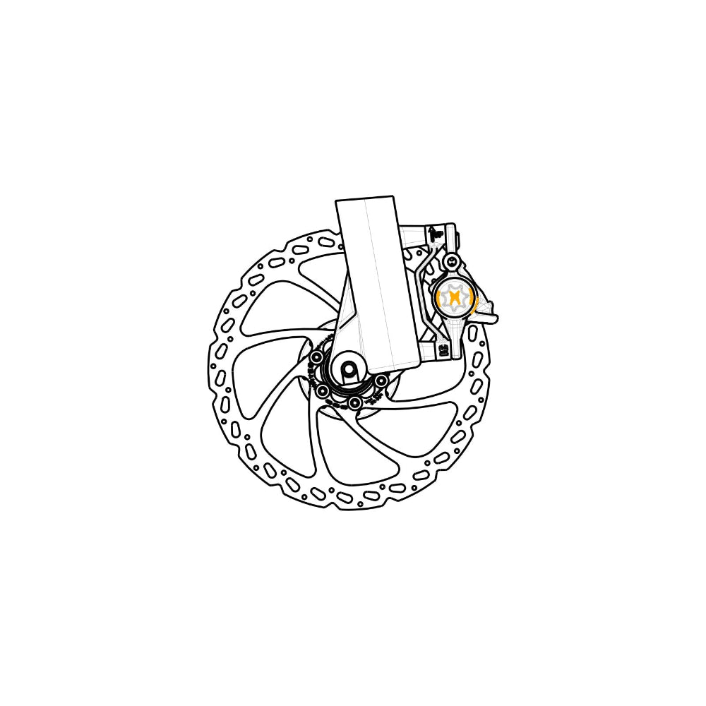 Adaptateur Etrier HAYES Avant/Arrière PM/PM-160 mm pour disque 180 mm #98-32223