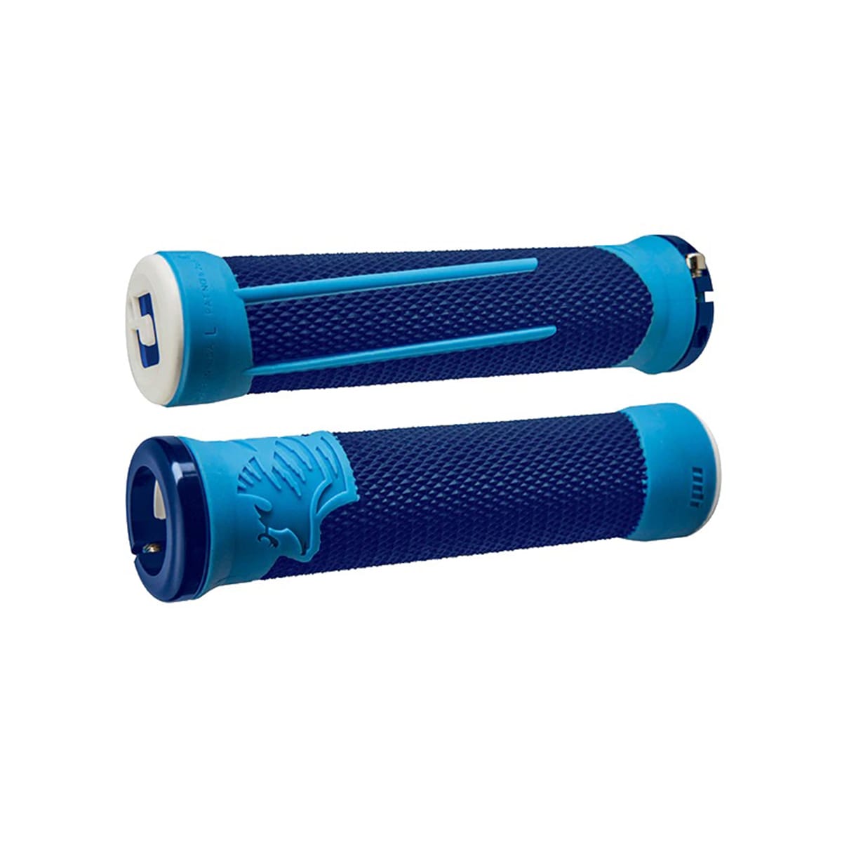 Grips ODI AARON GWIN Lock-On 135 mm Bleu