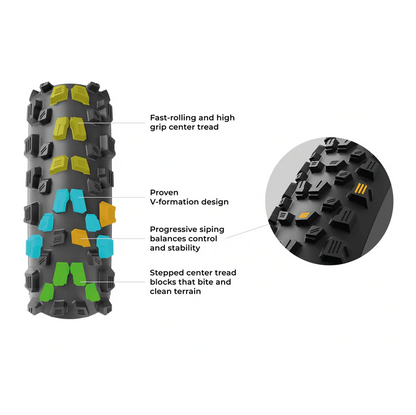Band VITTORIA AGARRO TRAIL 29x2.40 4C Graphene 2.0 Tubeless Ready Soepel Zwart
