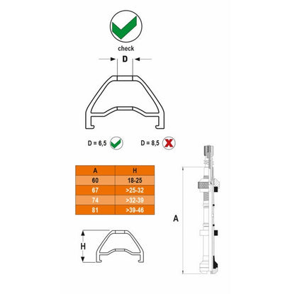 Kit 2 Valves Contrôleur de Pression SKS GERMANY AIRSPY TL  L 74 mm