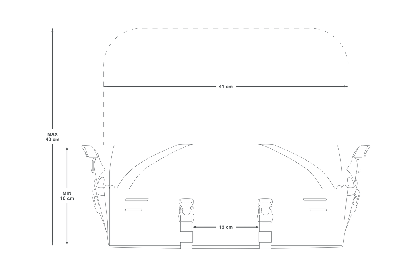 APIDURA EXPEDITION FRONT RACK PACK 30 L Stuurtas Zwart