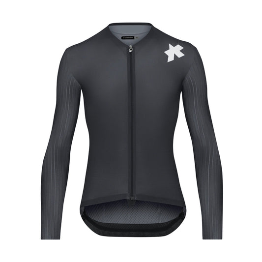 ASSOS EQUIPE RS S11 fietsshirt met lange mouwen, zwart/grijs