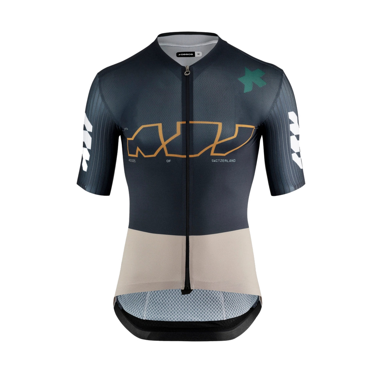 ASSOS EQUIPE RS S11 Iets te zeggen fietsshirt met korte mouwen, blauw