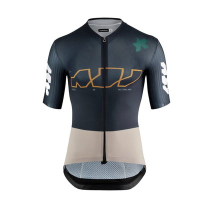 ASSOS EQUIPE RS S11 Iets te zeggen fietsshirt met korte mouwen, blauw