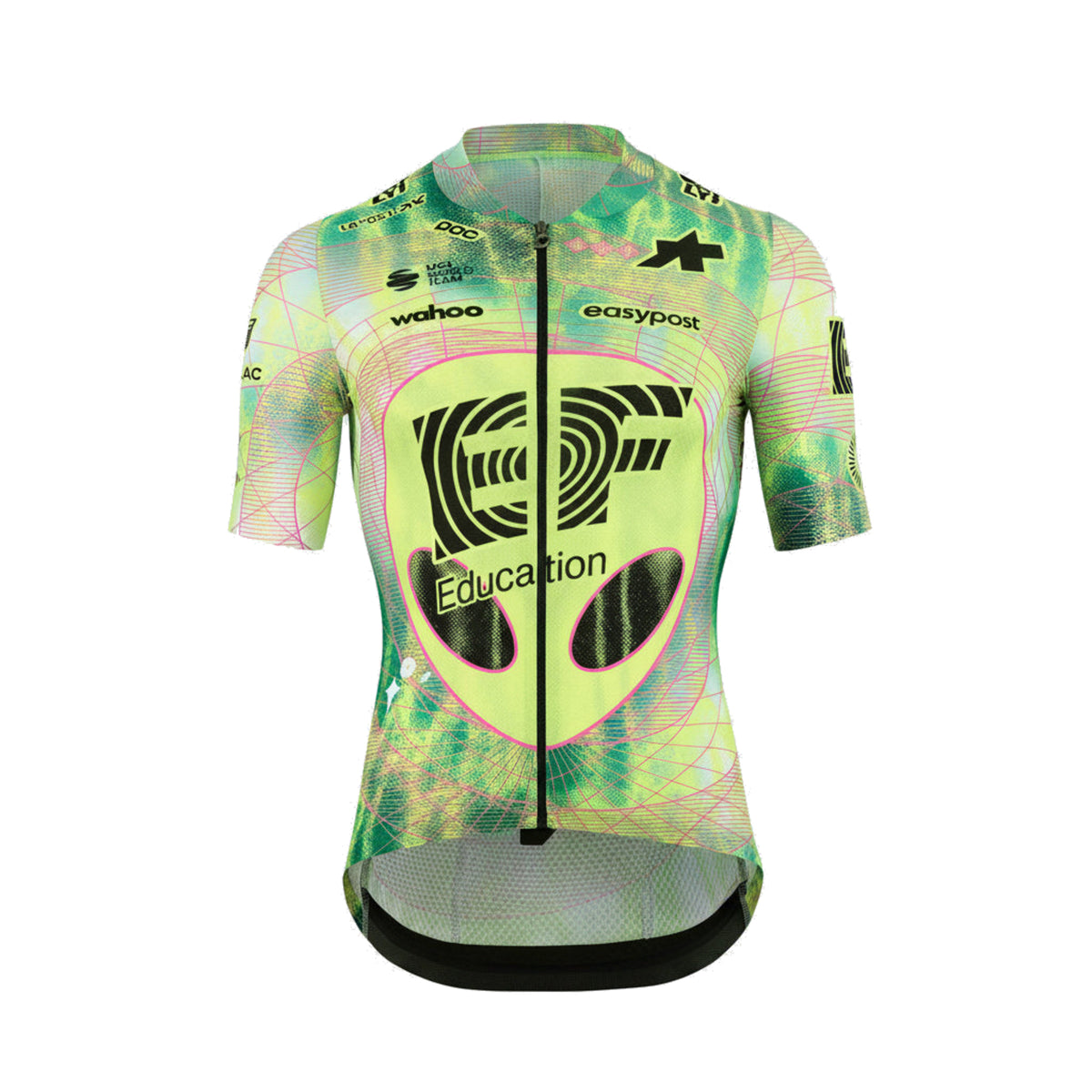 ASSOS MILLE GT S11 EVO EDUCATION FIRST fietsshirt met korte mouwen, groen/geel