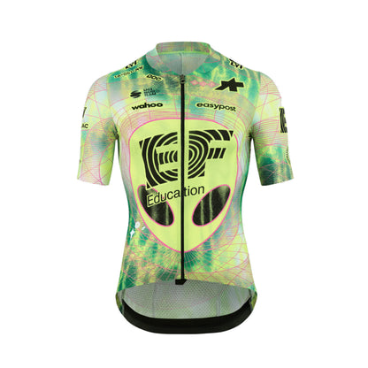ASSOS MILLE GT S11 EVO EDUCATION FIRST fietsshirt met korte mouwen, groen/geel