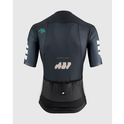 Shirt ASSOS EQUIPE RS S11 Something to Say Korte Mouwen Blauw