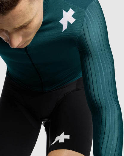 Wielershirt ASSOS EQUIPE RS S11 Lange Mouwen Petrol