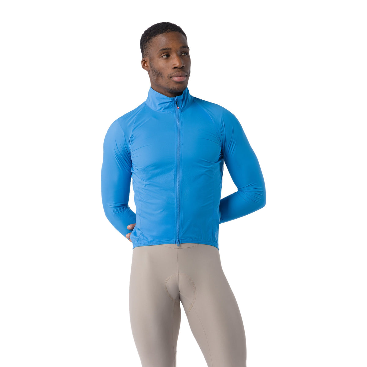 Blauwe CASTELLI Transition Air-jas – vooraanzicht