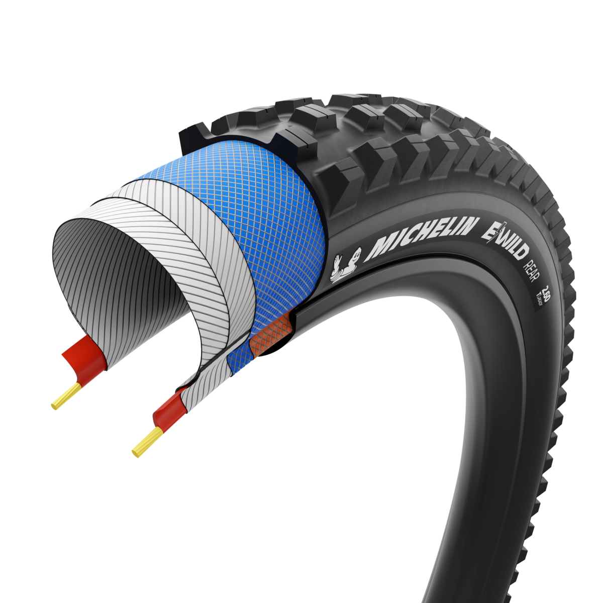 Pneu MICHELIN E-WILD REAR Performance Line 29x2.60 Tubeless Ready Souple Noir