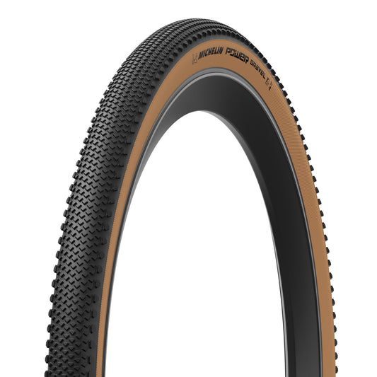 MICHELIN POWER GRAVEL Competition Line 700x57 Tubeless Ready Bruin band